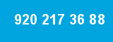 920 217 36 88 920 217 36 88
